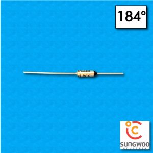 Termofusibile SUNG WOO tipo SW1 - Temperatura 184°C - Reofori 35x18mm - Portata 10/15A