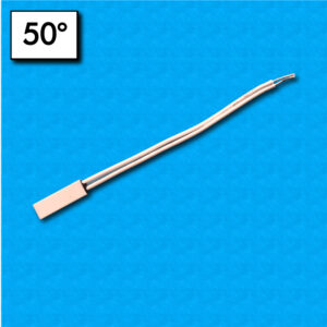 Protettore termico V7AS - Temperatura 50°C - Cavetti 100/100 mm - Portata 5A