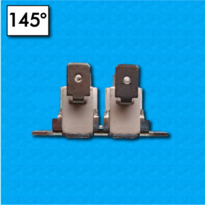 Termostato KSD301-A2 a 145°C - Riarmo manuale - Doppio termostato - Portata 16A