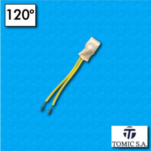 Protettore termico AC02 - Temperatura 120°C - Cavetti 60/60 mm - Portata 6,3A